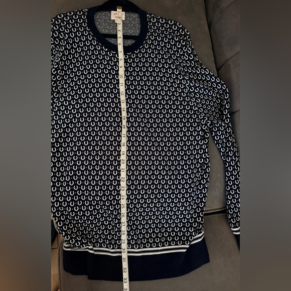 🐑 Brooks Brothers Red Fleece Horseshoe Jacquard Crewneck Sweater Size XL - Picture 11 of 14